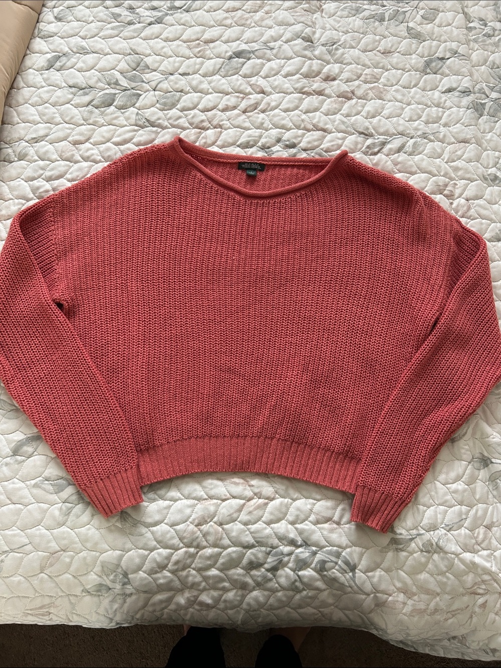 wild fable Coral Crewneck Knit Sweater
